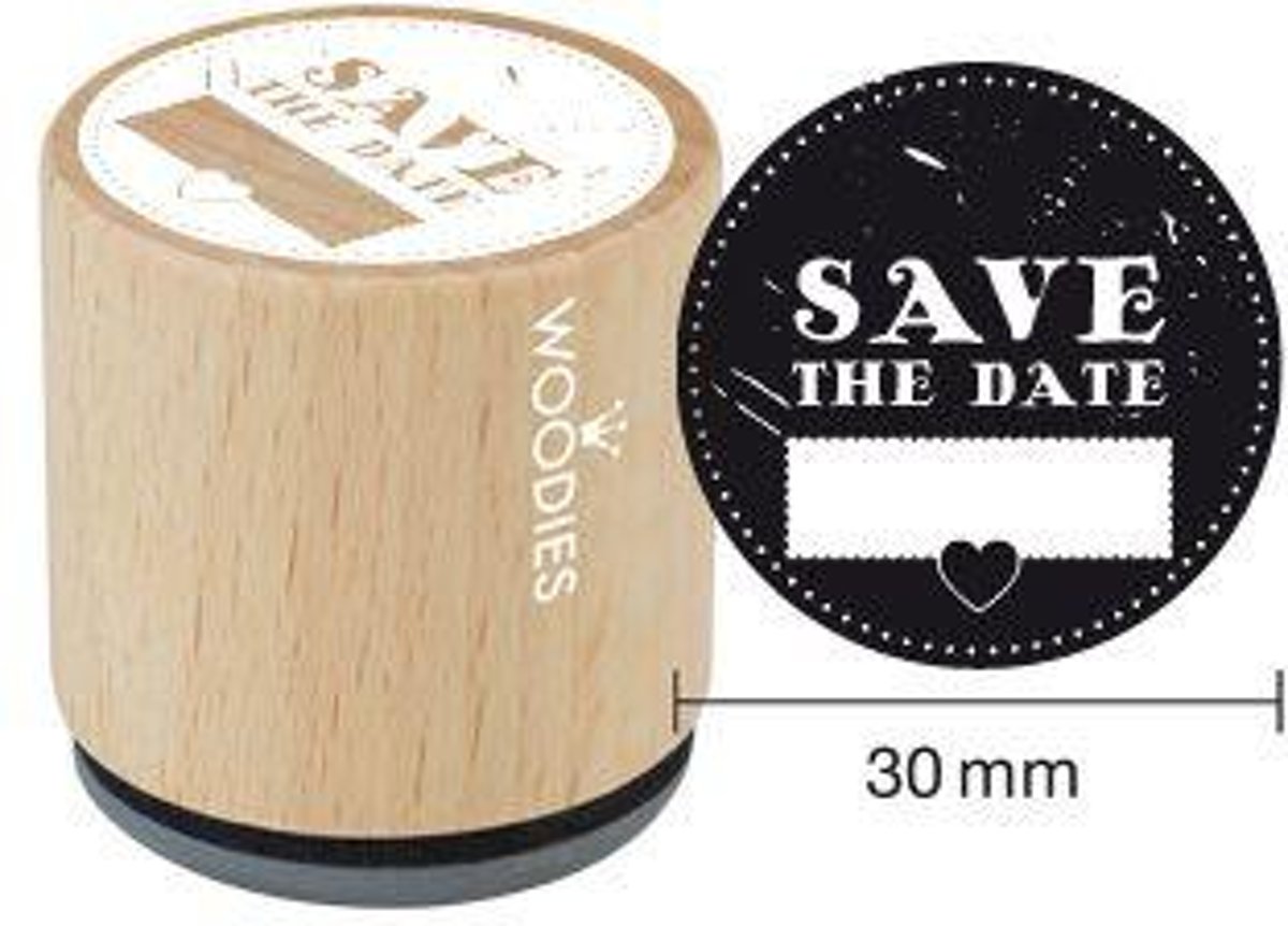 Hobbystempel | Houten stempel Woodies | Save the Date